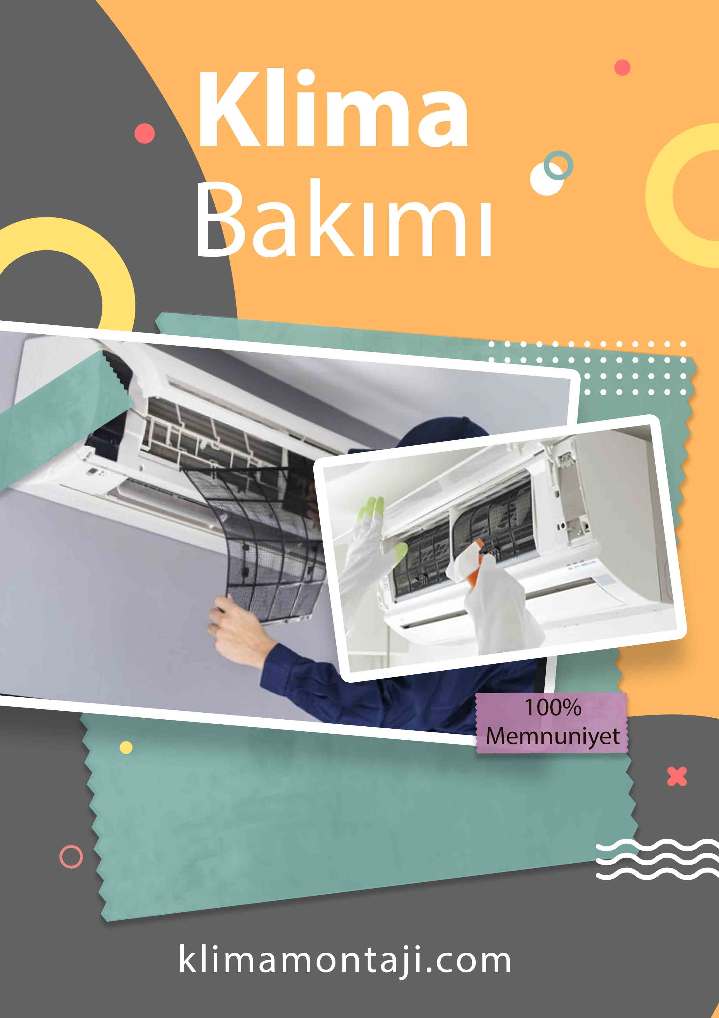 Arızalı bir Klimaya Bakımı Yapılıyor